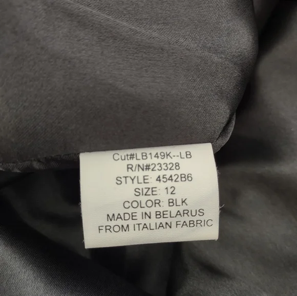 Kristen Blake Lambs Wool Cashmere Maxi Black Coat- Size 12 - Picture 9 of 11